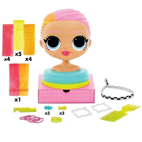 LOL Surprise OMG Neonlicious Neon Styling Head with 30 Surprises - Picture 10 of 11